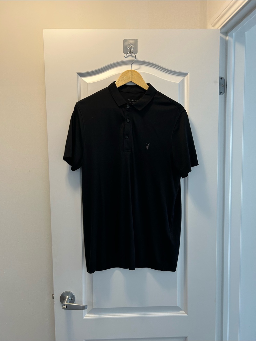 All Saints Black Polo - Size L